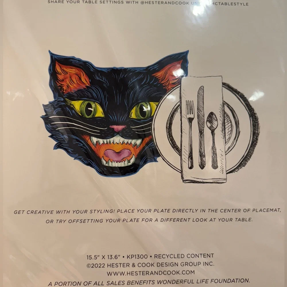 🐈‍⬛ 12 Halloween Cat Placemats